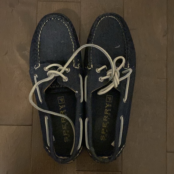 Sperry Men's Navy Boat Shoes - Picture 2 of 4